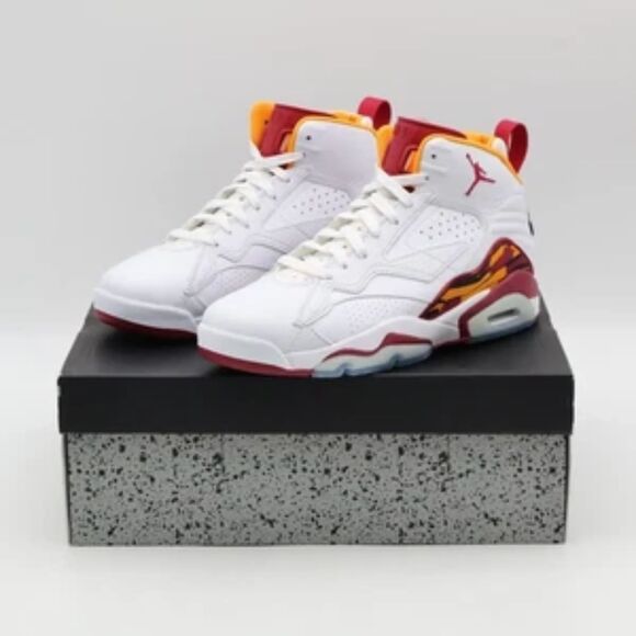 DZ4475-168 Nike Jordan MVP White Cardinal Red Vivid Orange Black (Men's) 10.5 - Picture 1 of 7